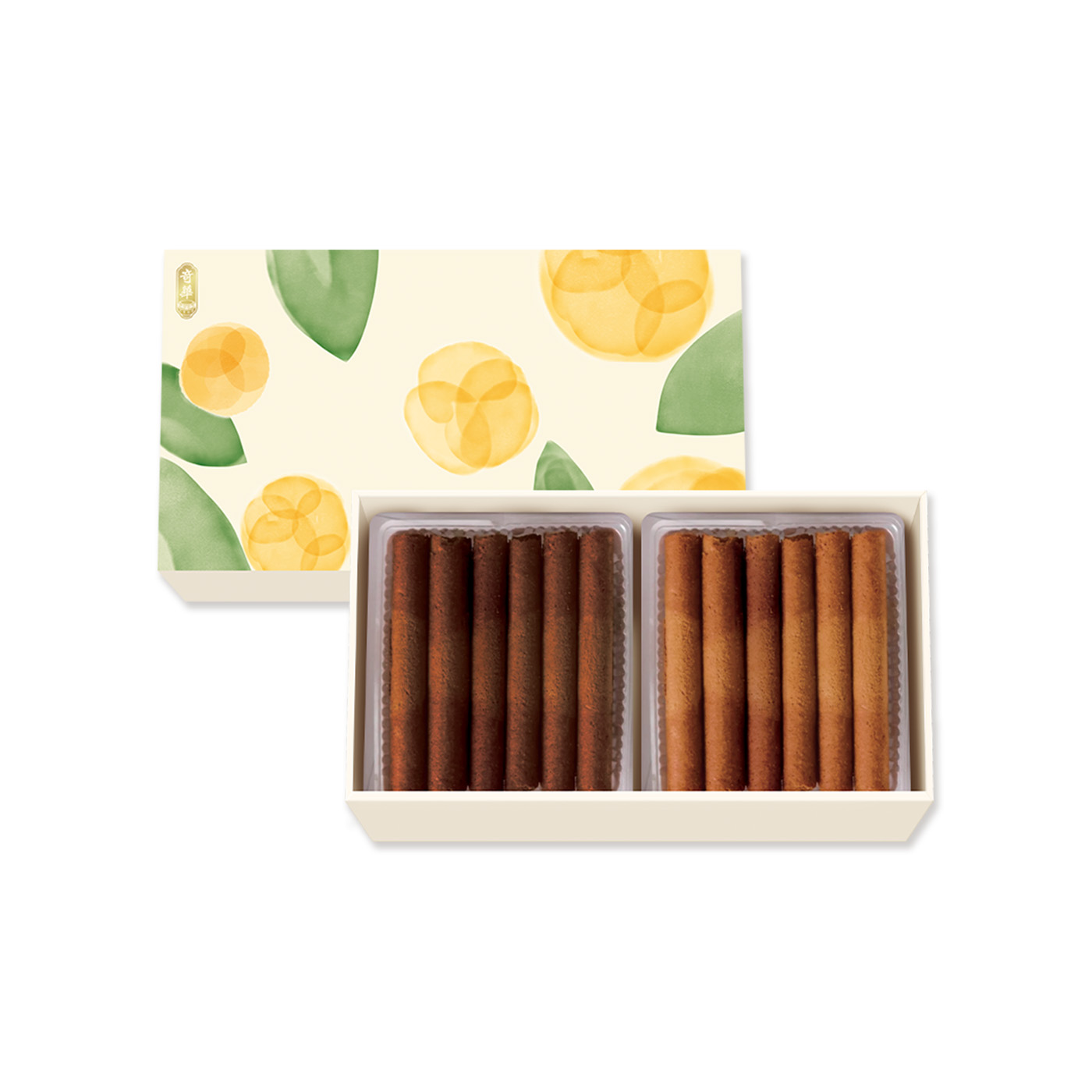 奇华双拼什锦蛋卷礼盒